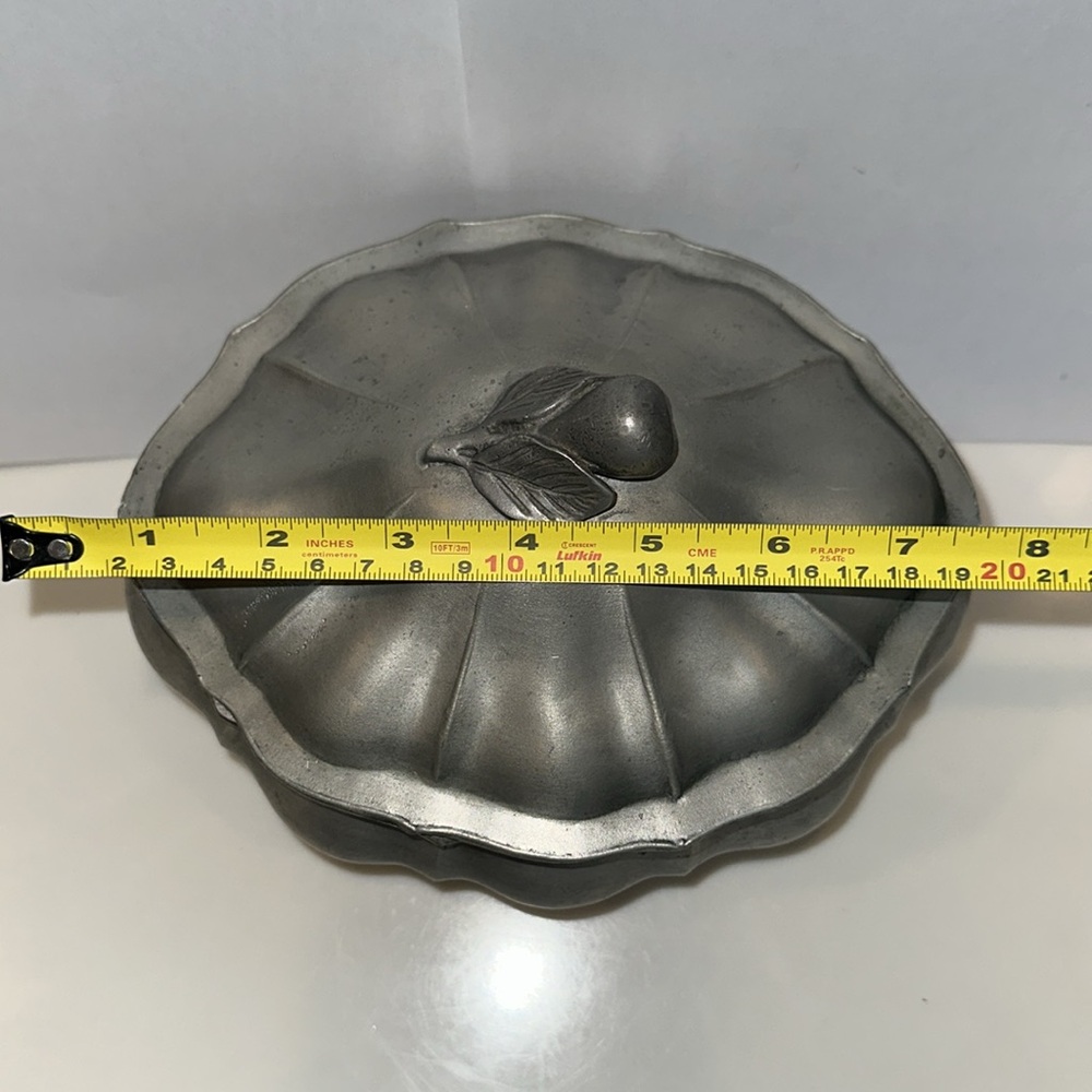 FEIN ZINN ETAIN FIN Elegant Vintage Pewter Tureen with Lid - Picture 11 of 12